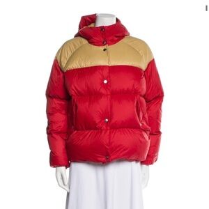 rag & bone Red and Tan Puffer Jacket